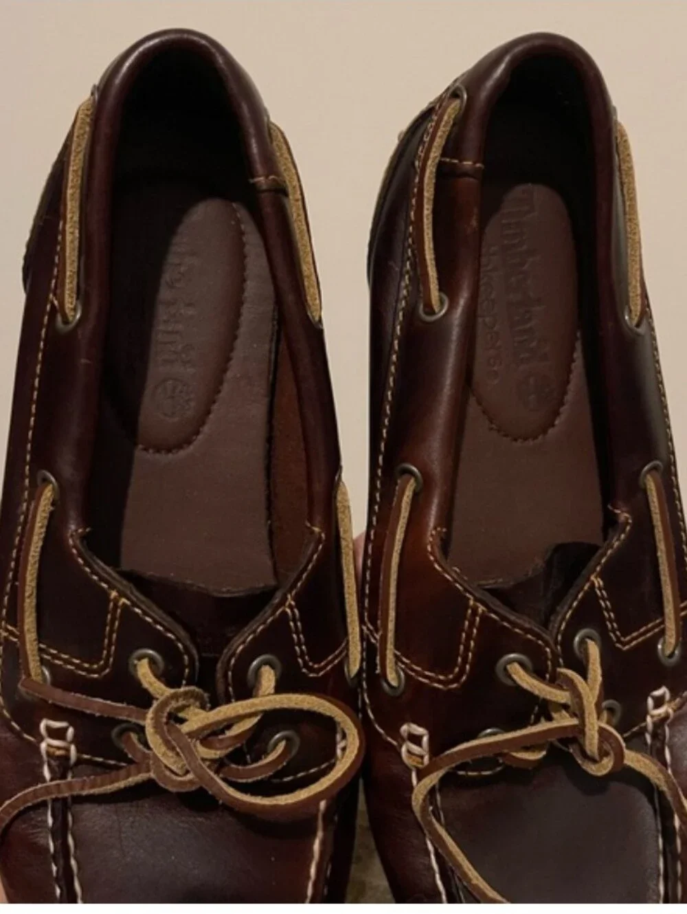 Timberland Brown Leather Boat Shoes